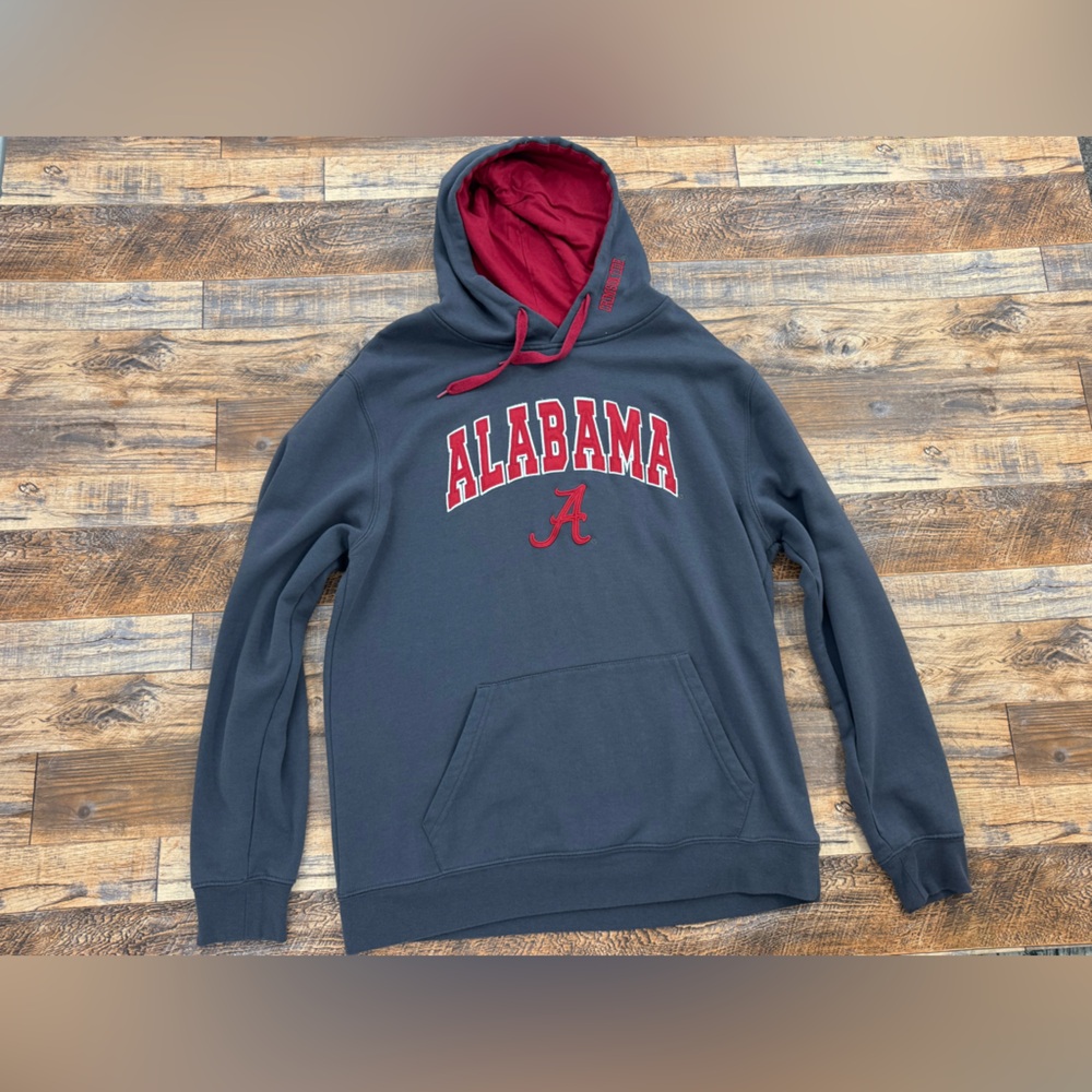 Stadium Athletics Men's Alabama Crimson Tide Pullover Hoodie, Size XL, Gray